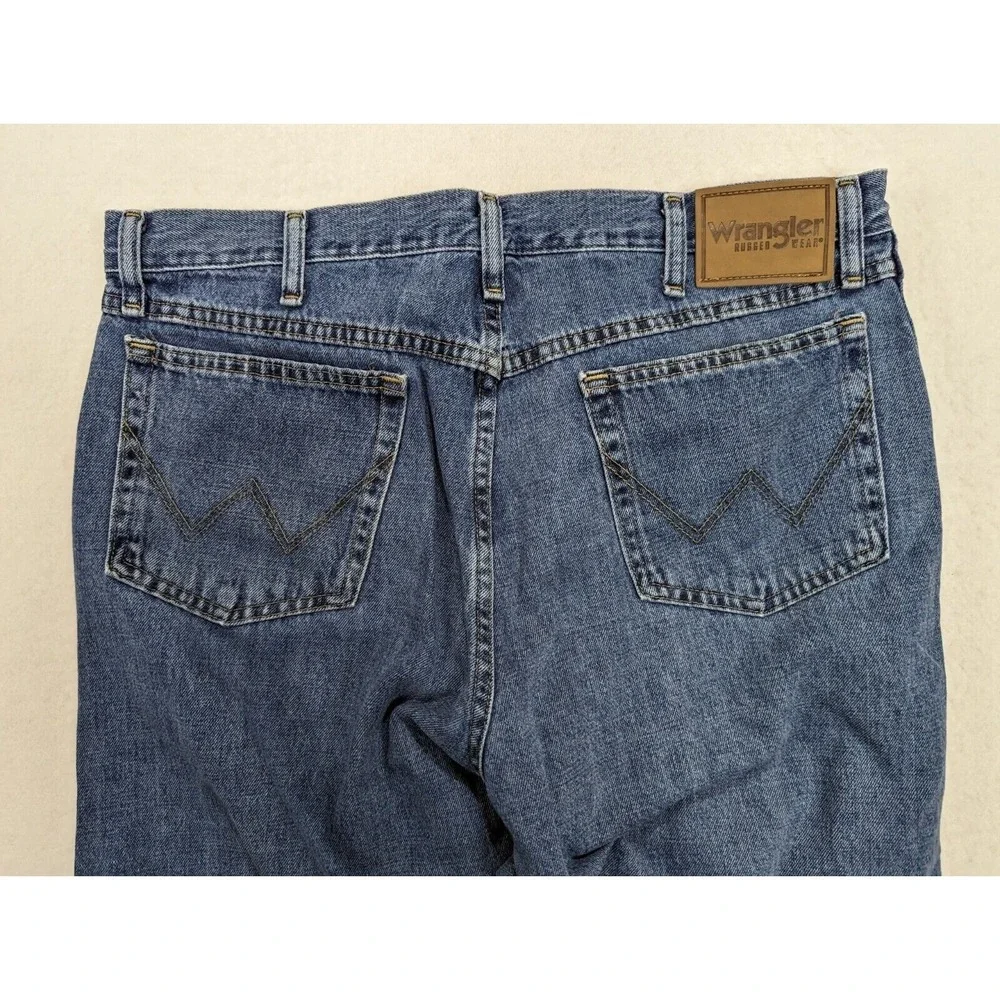 Wrangler Mens Jeans Size 36 x 30 Cotton Blue